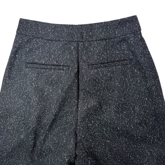 Modcloth High-Waisted Tweed Flannel Wide Leg Trouser Pants Womens 4 - Picture 8 of 11